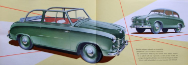 Lloyd Cabrio-Limousine Modelprogram 1954 Carbrochure (10014)